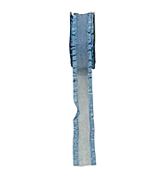 Sheer Ribbon With Satin Frill Edges