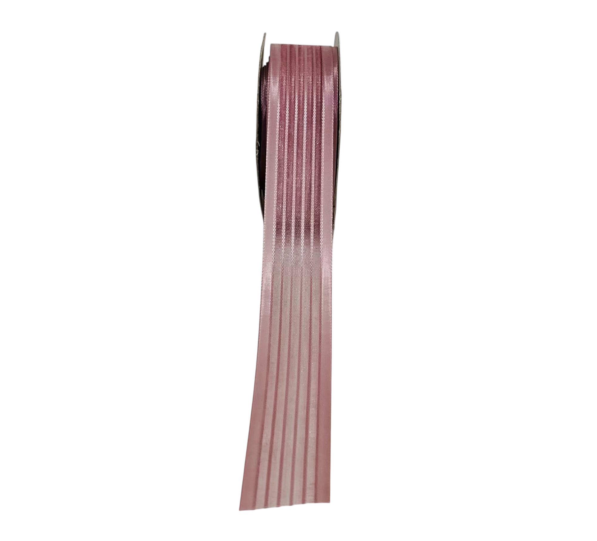 Sheer Stripes Ribbon Satin Edges