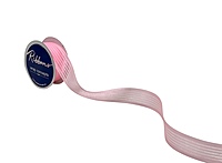 Sheer Stripes Ribbon Satin Edges-Maroon-10 yards