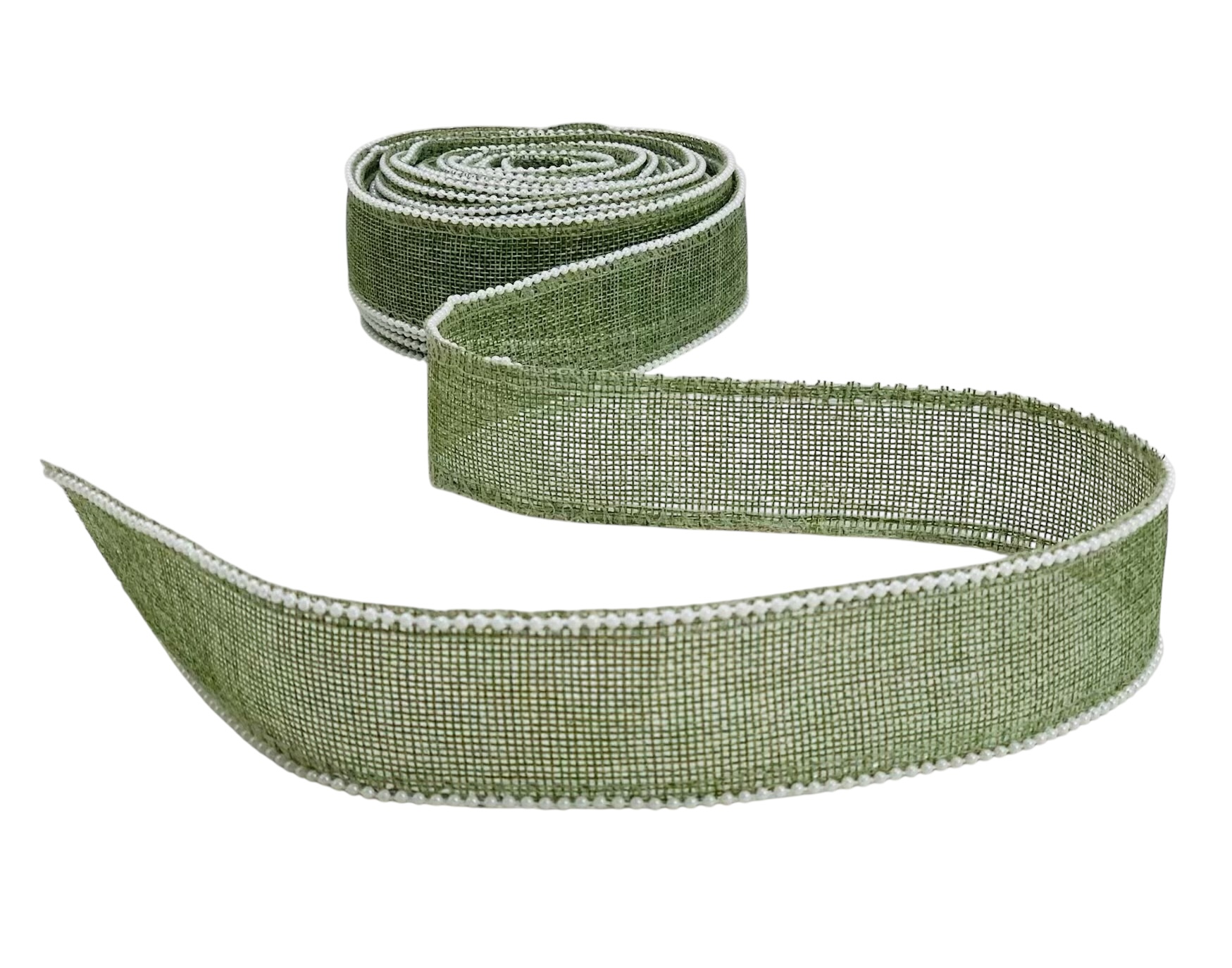 Jute Ribbon with Pearl Edges