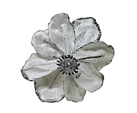 Medium Flower with Glitter Edges- Gold