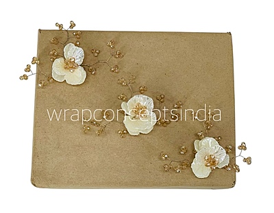 Dual Acrylic Flowers with Pearl Add-ons