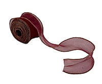 Sheer Ribbon with Gold Wired Edges