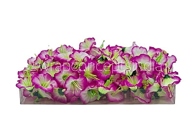 White & Magenta Shaded Lily