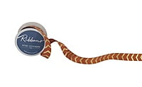 Gold Foil Chevron Grosgrain Ribbon
