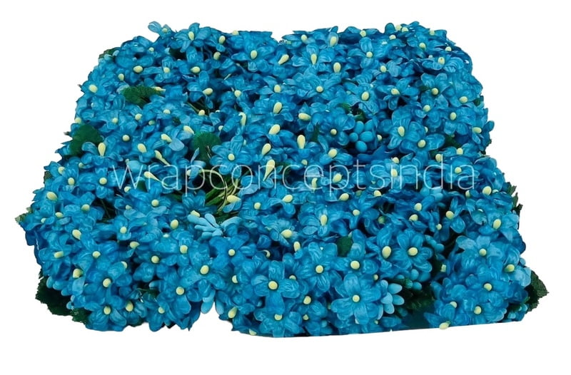 Small Silk Flowers - Blue