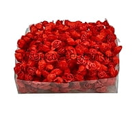 Small Foam Roses with Net - Multicolour