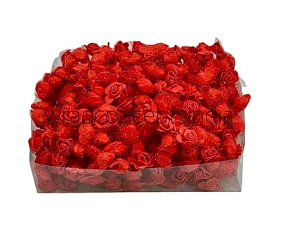 Small Foam Roses with Net - Multicolour