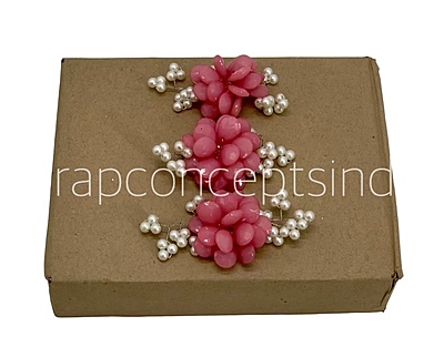 Stone Flowers with Pearl Add-ons- Multicolor