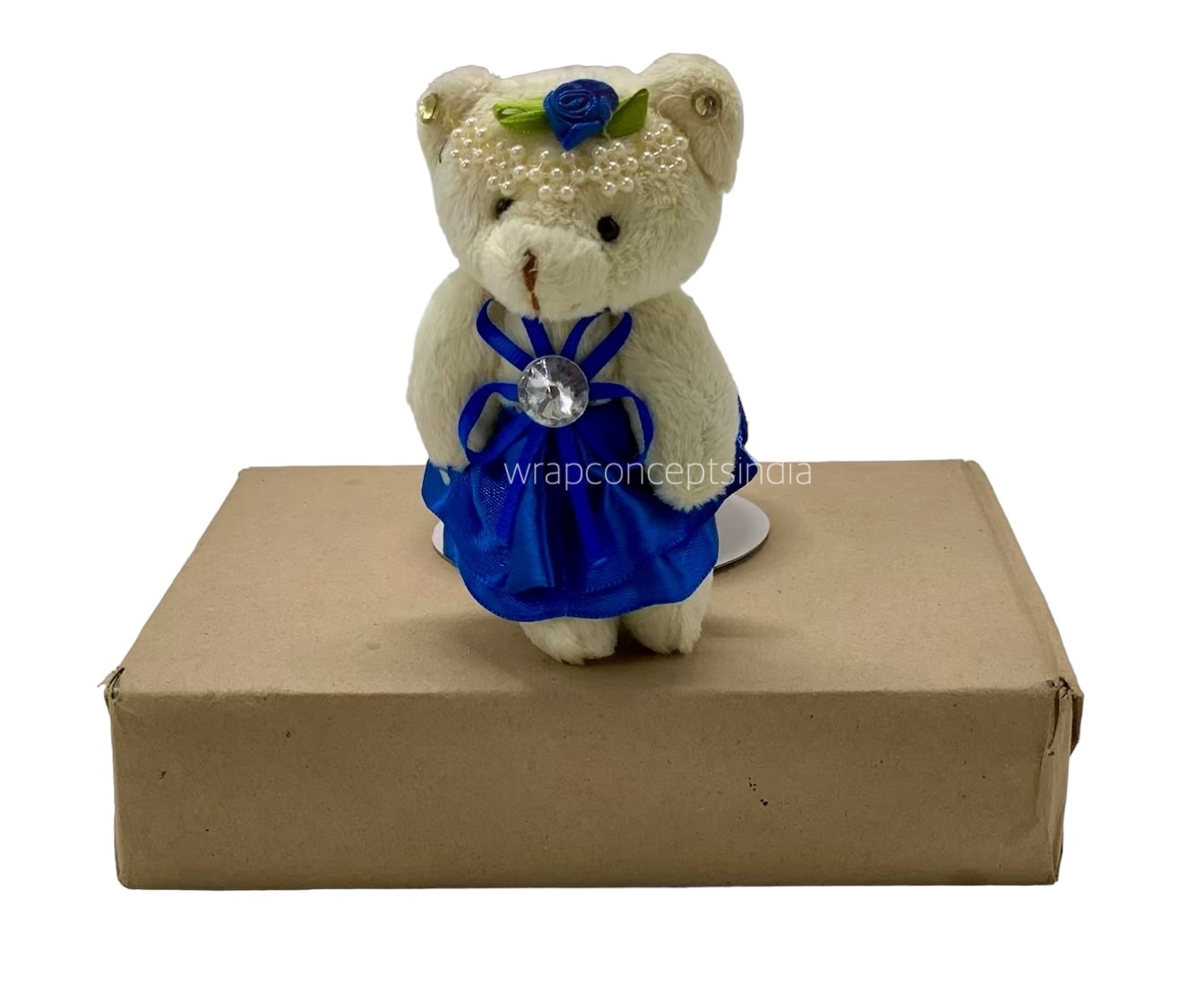 Teddy With Orange Dress & Bow