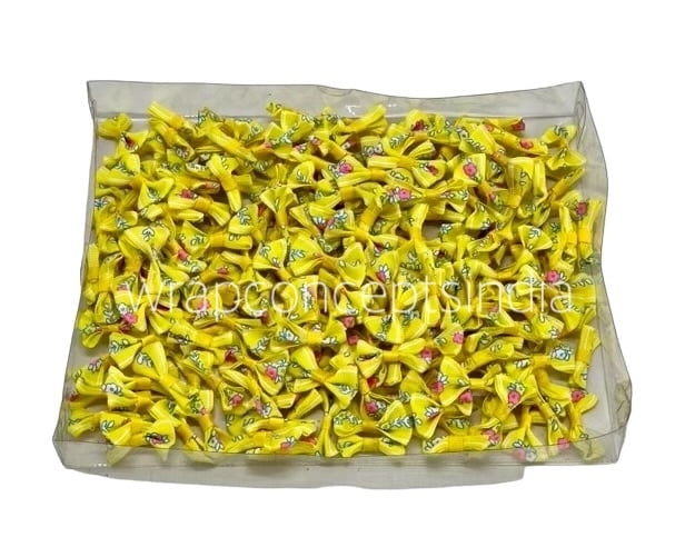 Yellow Bows with Flower Pattern