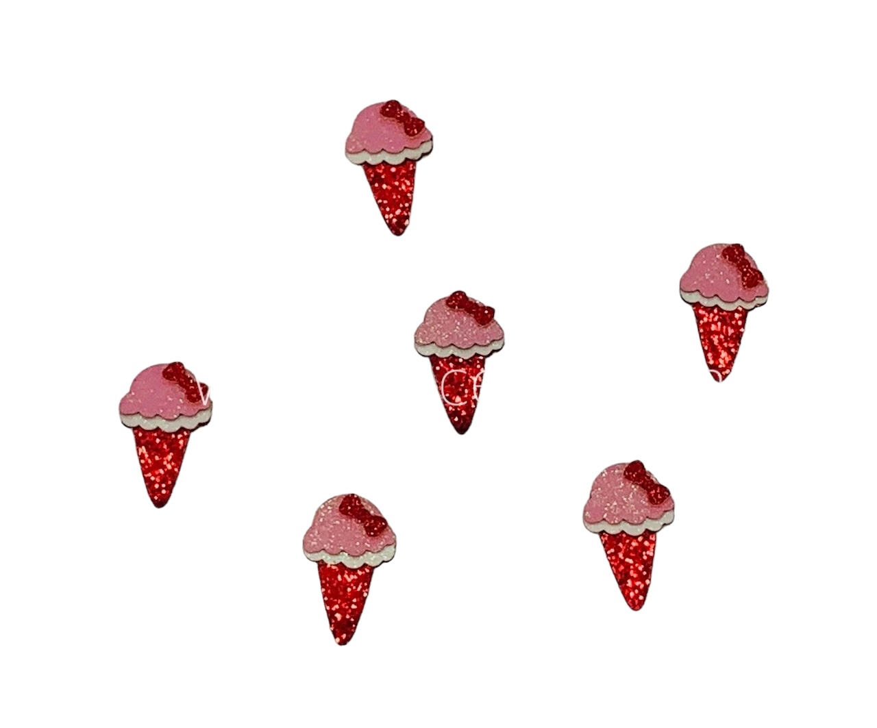 Ice Cream Cone Accessories - Gold