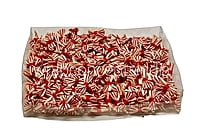 Cream & Red Stripe Bows