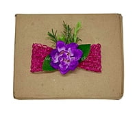 Purple Flower & Fuchsia Ribbon Ready Bunch