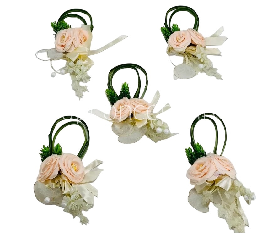 Twin Lemon Roses Ready Bunch