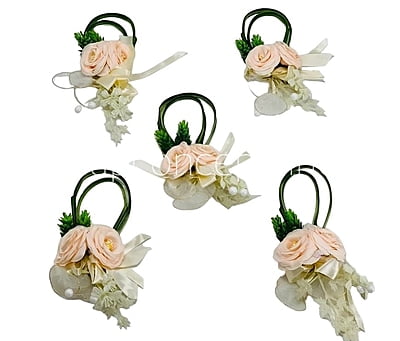 Twin Lemon Roses Ready Bunch