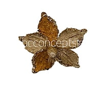 Big Jute Flower on Stick