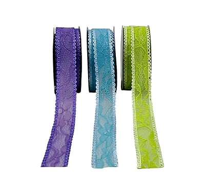 Net Lace Ribbon With Scalloped Edges