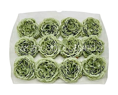 Sage Green Ornate Peony