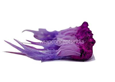 Glittery Birds with Feather Tails