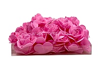 Pink Medium Foam Rose With Net