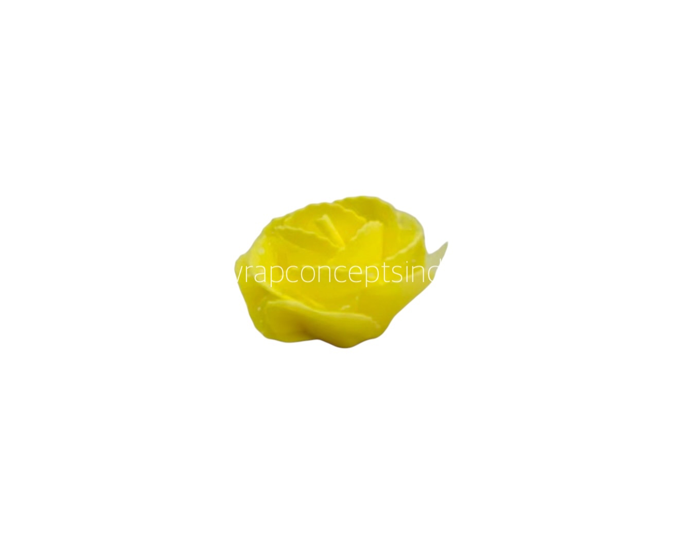 Yellow Medium Foam Rose With Net