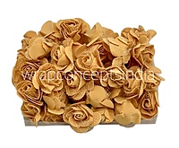 Tan Medium Foam Rose With Net
