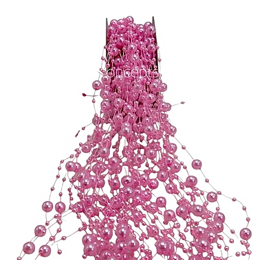 Pearl String - Rose Pink (Pack of 50) Pearl String - Rose Pink (Pack of 50)
