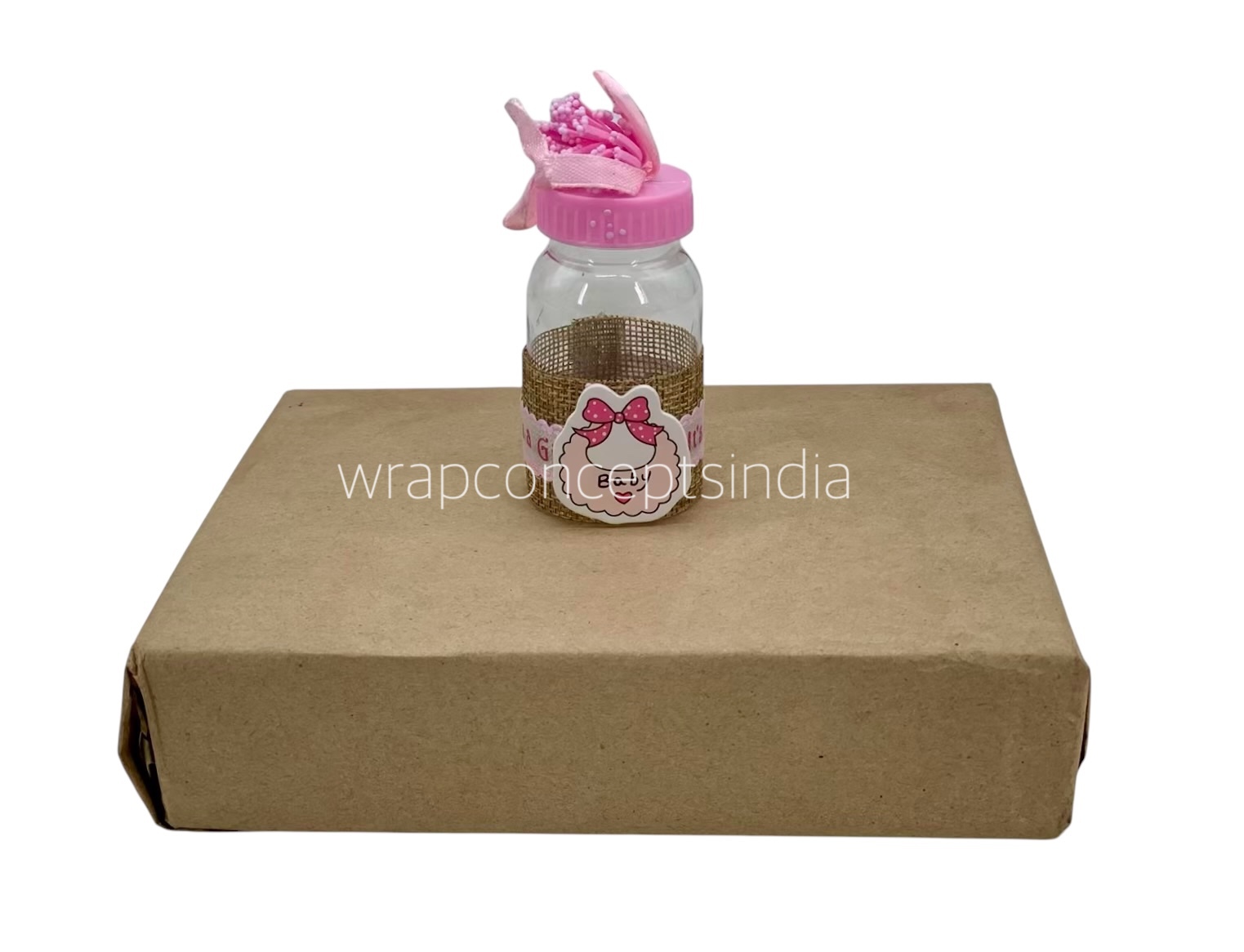 Baby Bottle with Natural Jute