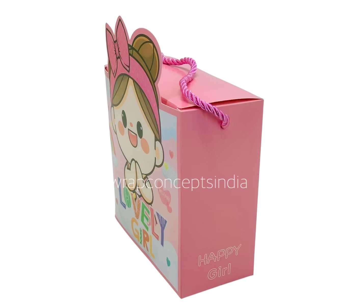 Lovely Boy/Girl Foldable Paper Gift Bag Box