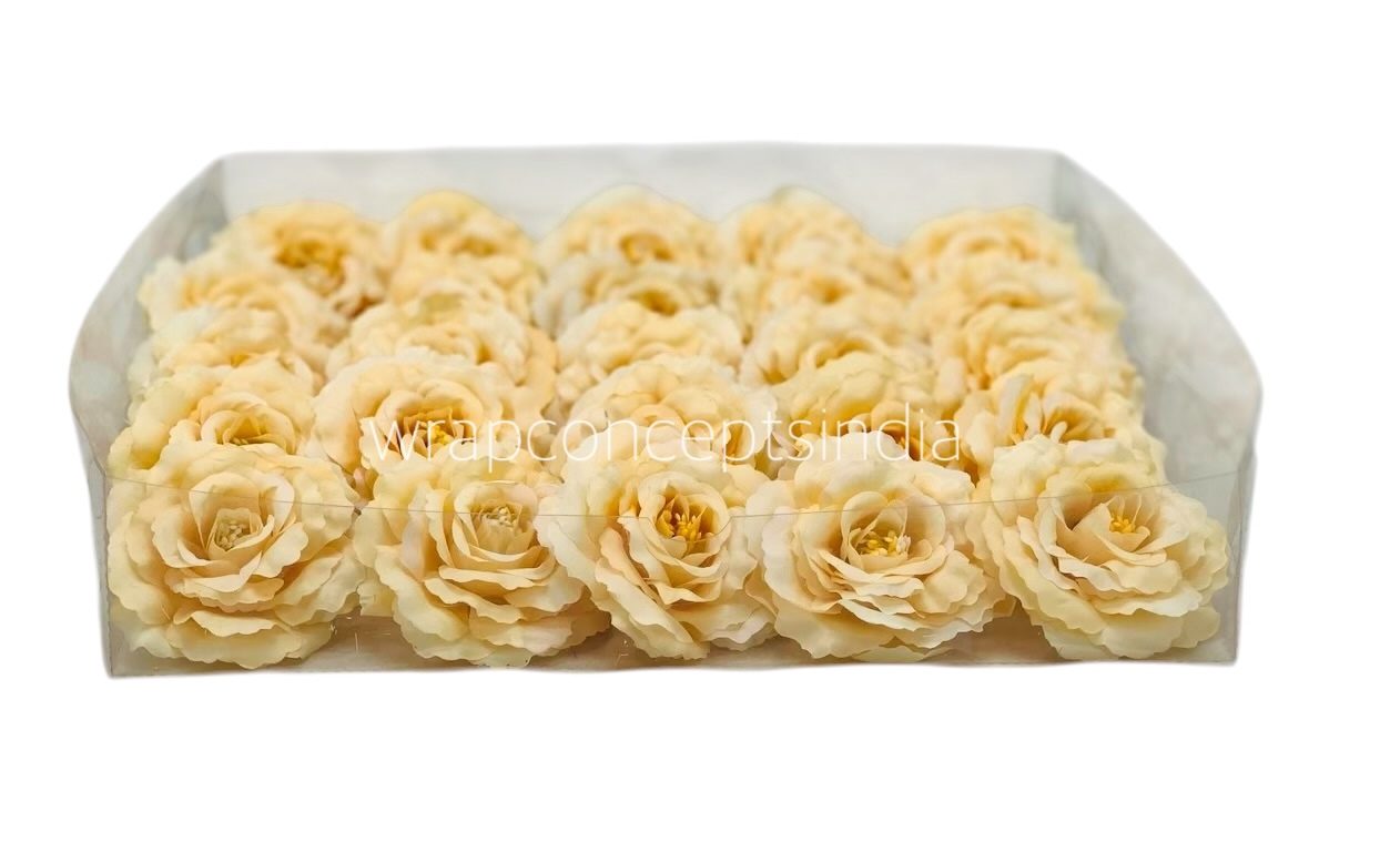 8017 - Rose Flower - Peacock Blue with hints of Green