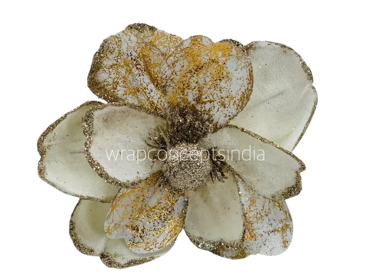 Metallic Texture & Velvet Flower