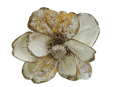 Metallic Texture & Velvet Flower