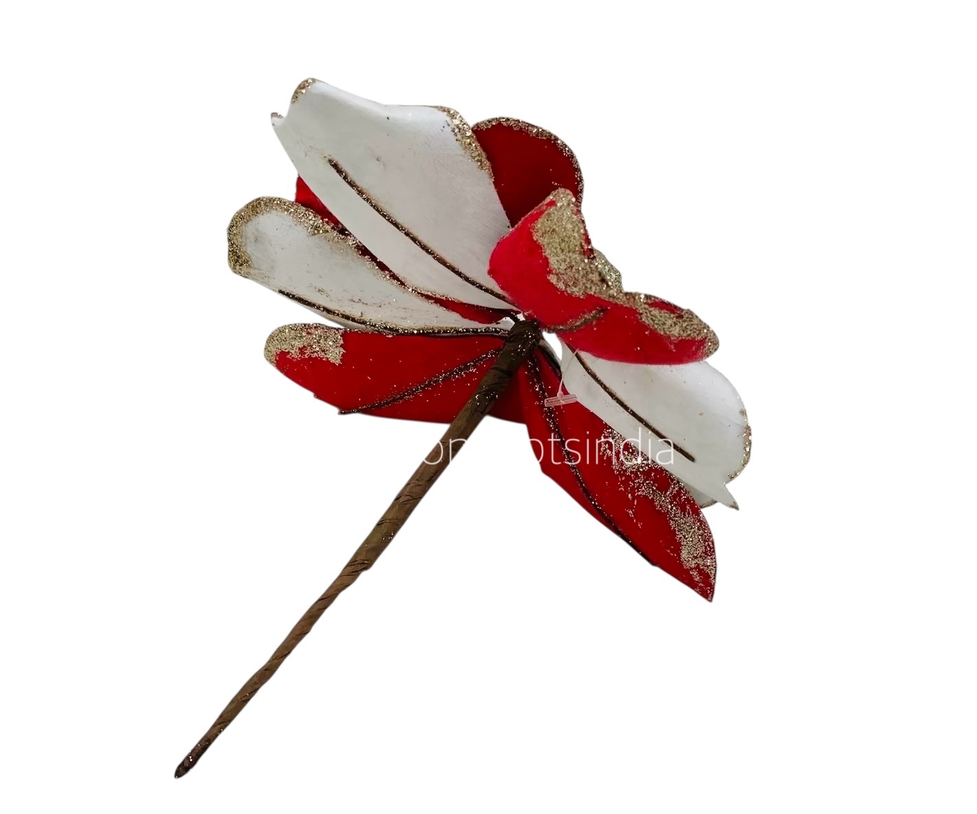 Metallic Texture & Velvet Flower