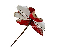 Metallic Texture & Velvet Flower