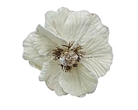 Velvet Flower With Frosted Edges & Center