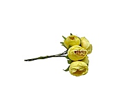 Peonies on stick-Yellow