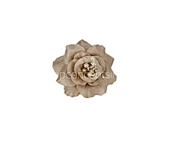 Beige Gold Rose With Pearls Center