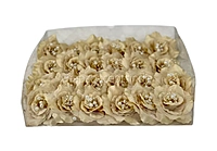 Champagne Rose With Pearls Center