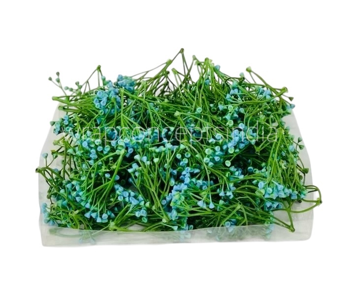 Blue Small Trio Fern Leaves