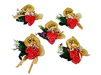 Red Foam Roses Ready Bunch