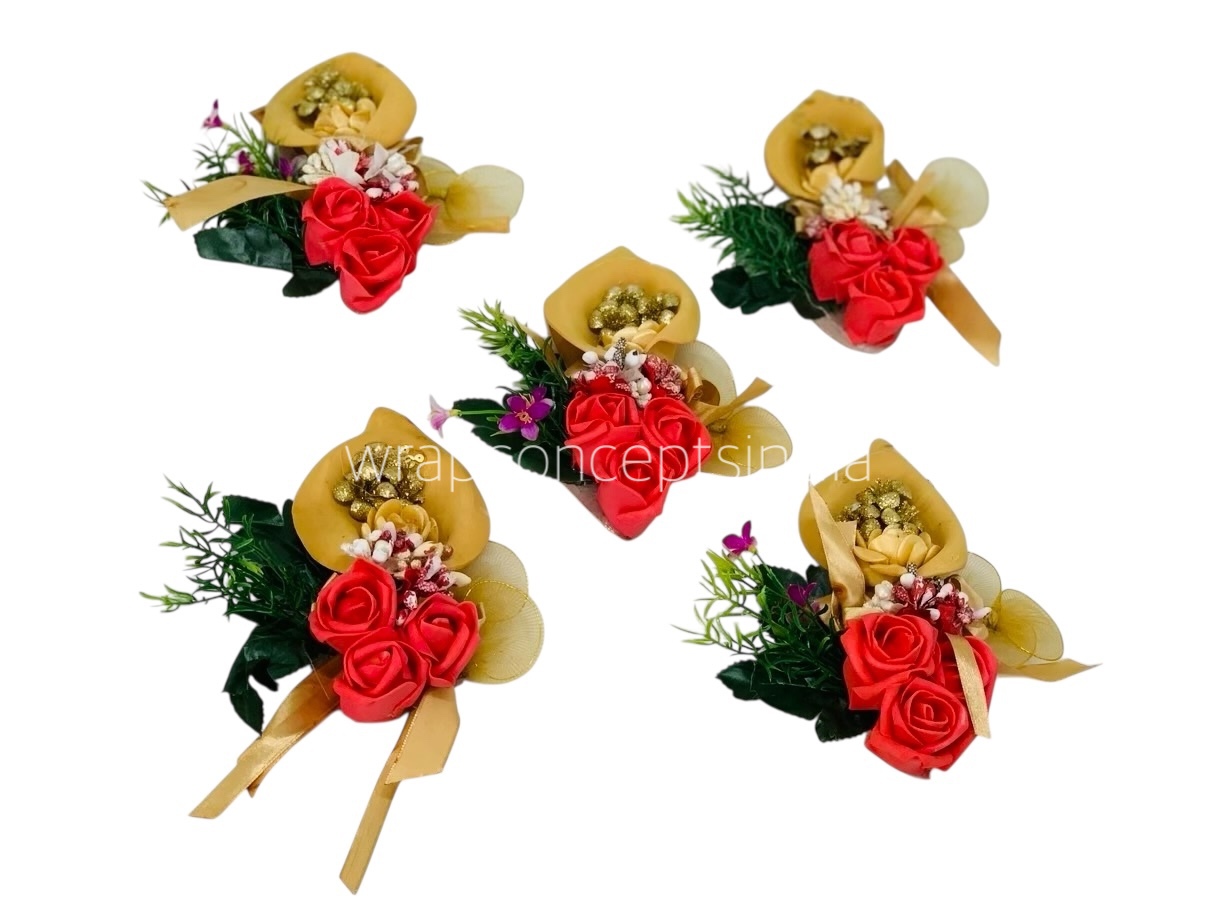 Red Foam Roses Ready Bunch