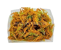 Trio Frosted Fern Leaves - Orange