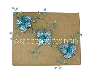 Acrylic Flowers with Pearl Add-ons- Multicolor