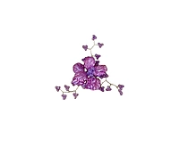 Acrylic Flowers with Pearl Add-ons- Multicolor