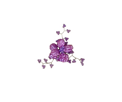 Acrylic Flowers with Pearl Add-ons- Multicolor