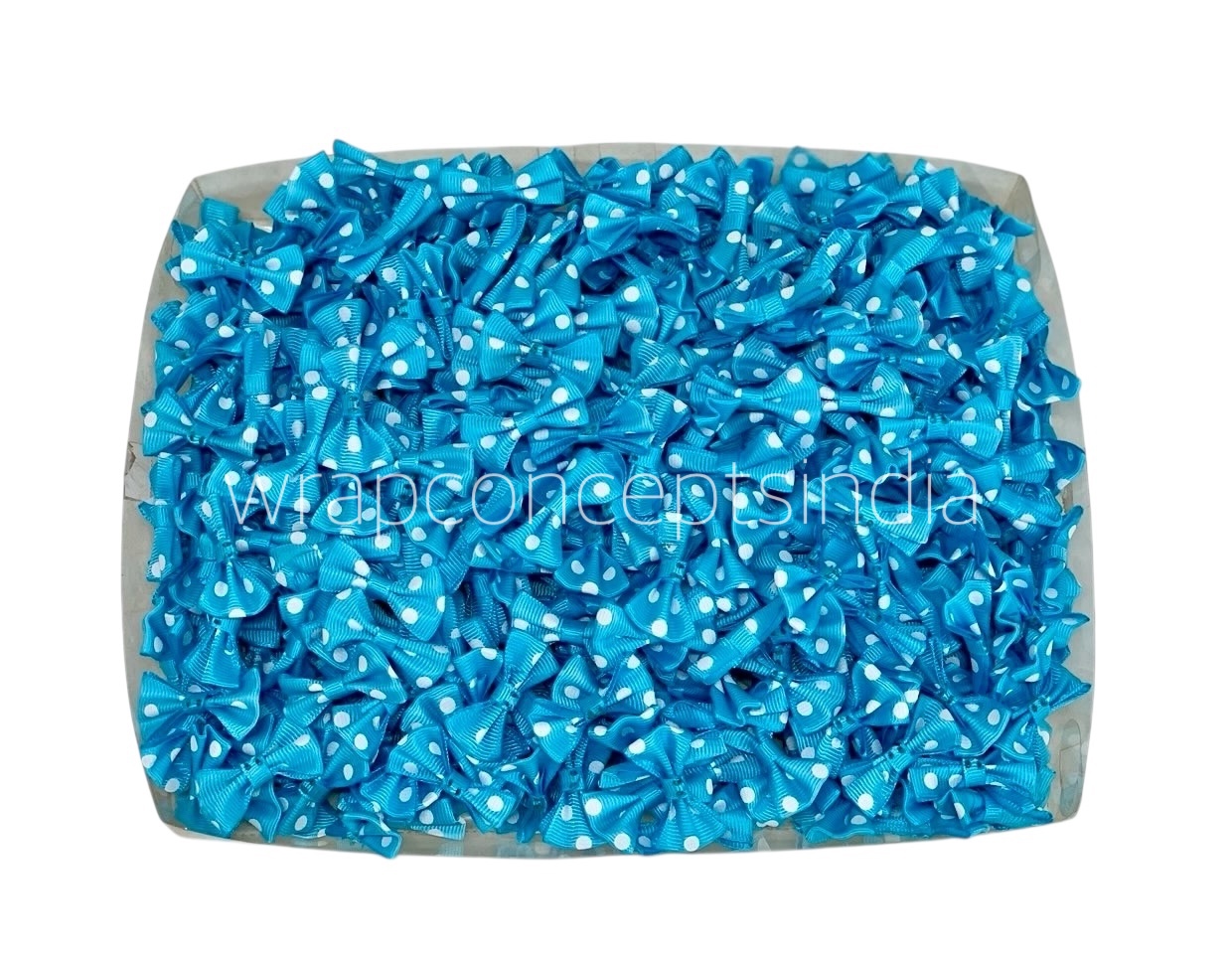 Turquoise Blue Polka Dot Bows