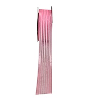 Sheer Stripes Ribbon Satin Edges-Maroon-10 yards