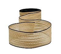 Burlap Texture Ribbon with Contrast Edges