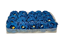 Navy Blue Open Rose
